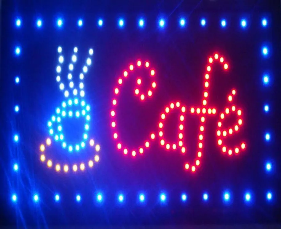 Ultra Bright flashing coffee store sign direct selling 10X19 inch led sign board semioutdoor8991684