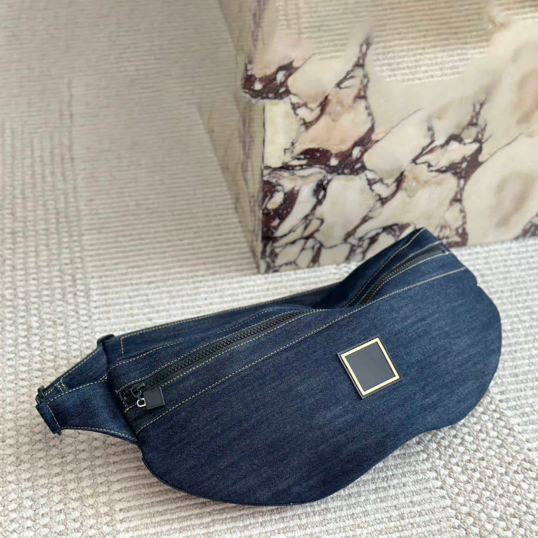 Дизайнерская сумка унисекс Hobos на талии, зеркальная качественная роскошная сумка, джинсовая дизайнерская сумка для нищих, кожаная нагрудная сумка через плечо, мужской кошелек