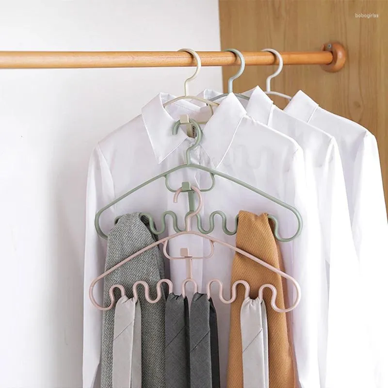 Hangers 1PC Waves Multi-port Support For Clothes Drying Rack Multifunction Plastic Hanger Storage