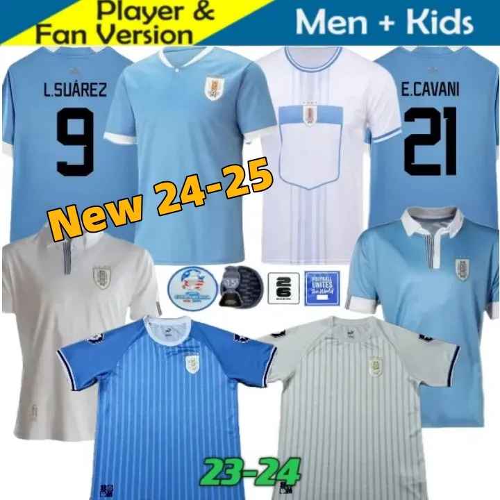 24/25 Uruguay Soccer Jerseys 2024 Copa America Cup L.Suarez E.Cavani N.De La Cruz National Team Football Shirts G.De Arrascaeta F.Valverde R.Araujo R.Bentancur