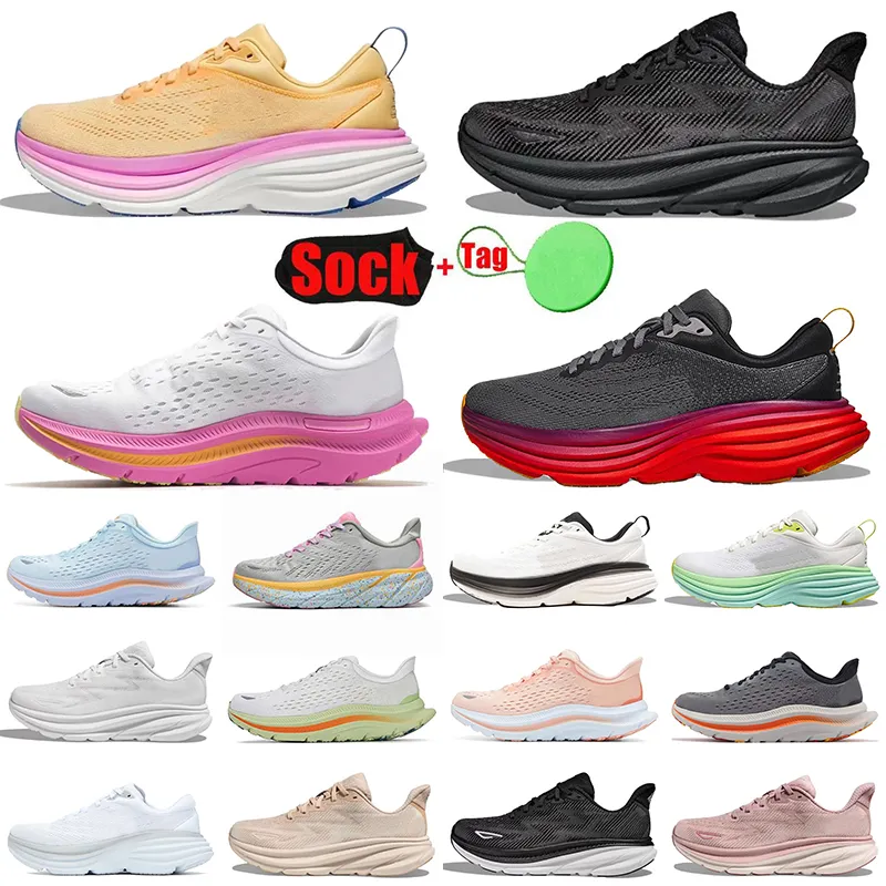 2024 Hot Pink Cloud Running Shoes Clifton 9 Bondi 8 One Free People Beige Orange Triple Black White Carbon X x2 Tennis Shoes Mens Womens Sneakers Dhgate