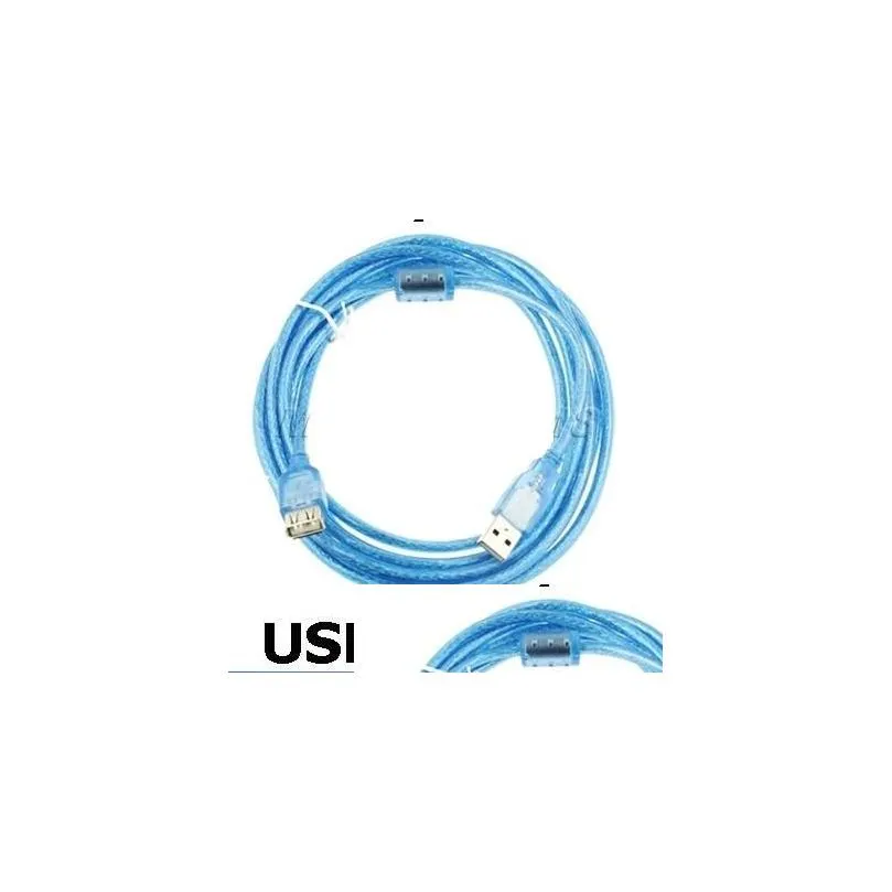 Other Networking Communications Wholesale - --500Pcs/Lot Usb 2.0 Male To Female Extension 1.5 Meter Am/Af Drop Delivery Computers Otpne