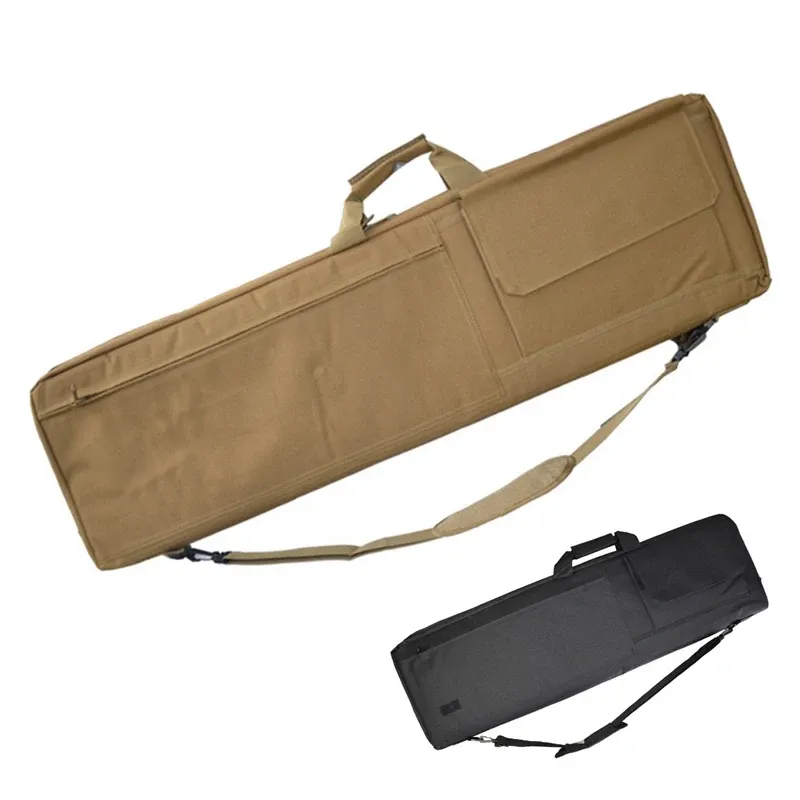 أكياس 85 سم / 100 سم حمل بندقية تكتيكية حقيبة بندقية مع حزام الكتف في الهواء الطلق حقيبة ظهر على ظهره