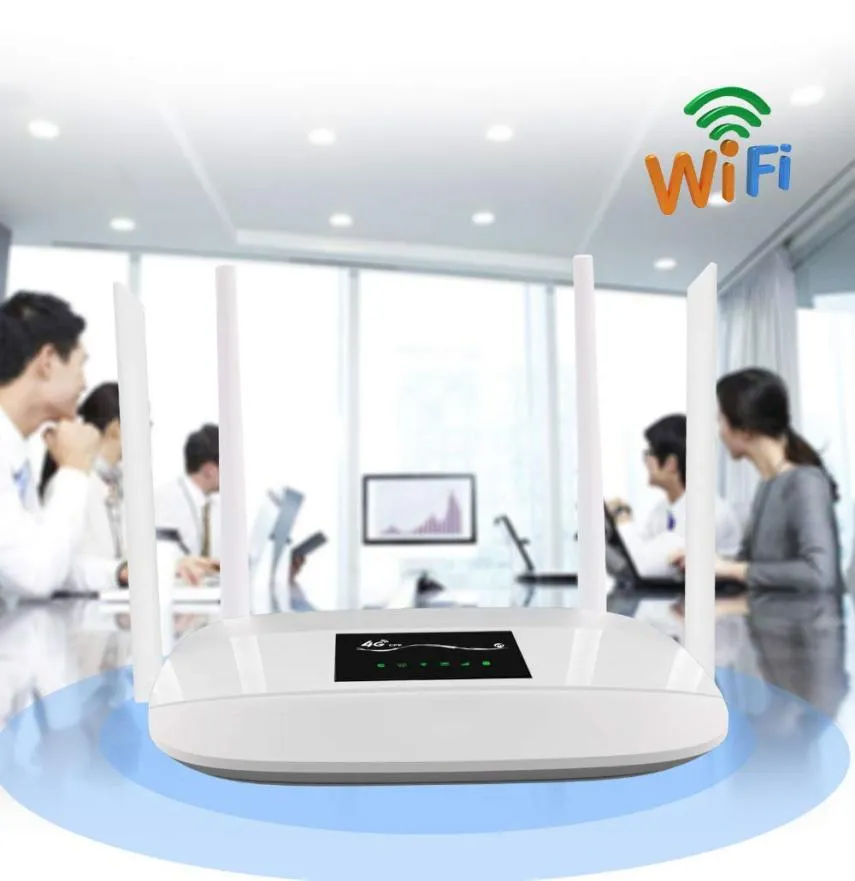 300Mbps Unlocked 4G LTE Wifi Router Indoor 4G Wireless CPE Router with 4Pcs Antennas and LAN PortSIM Card Slot PK HUAWEI B5935018926