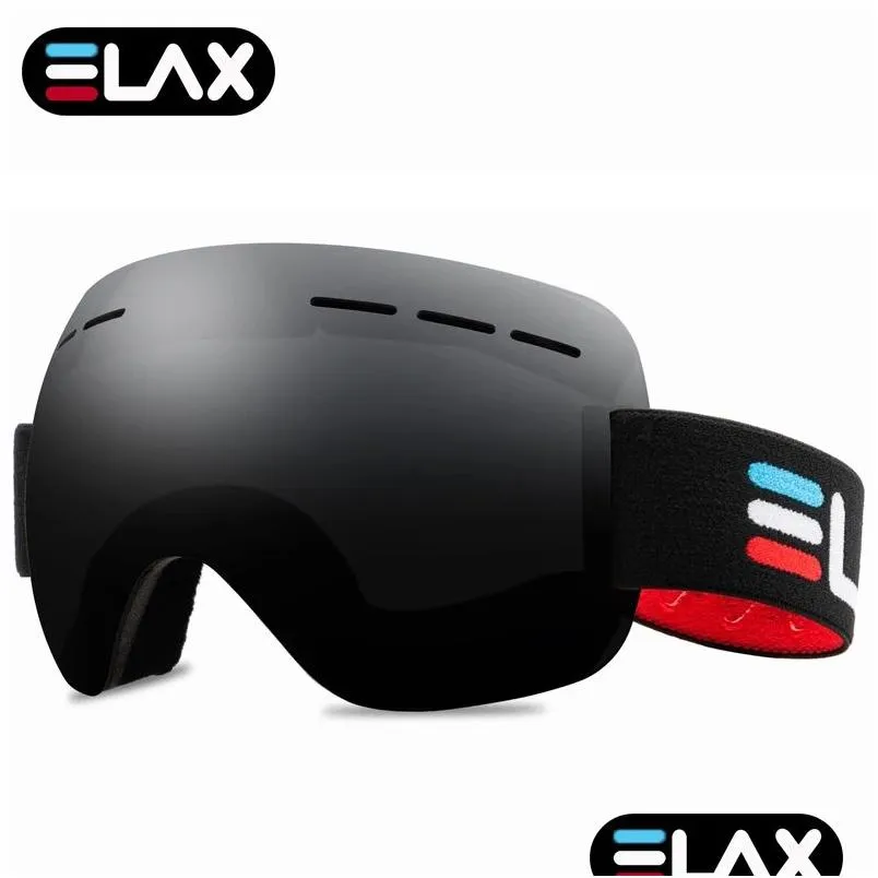 Ski Goggles Elax Brand New Outdoor Sport Mask Skiing Glasses Snow Snowboard S Men Women Snowmobile Eyewear Drop Delivery Sports Outdoo Otrjv