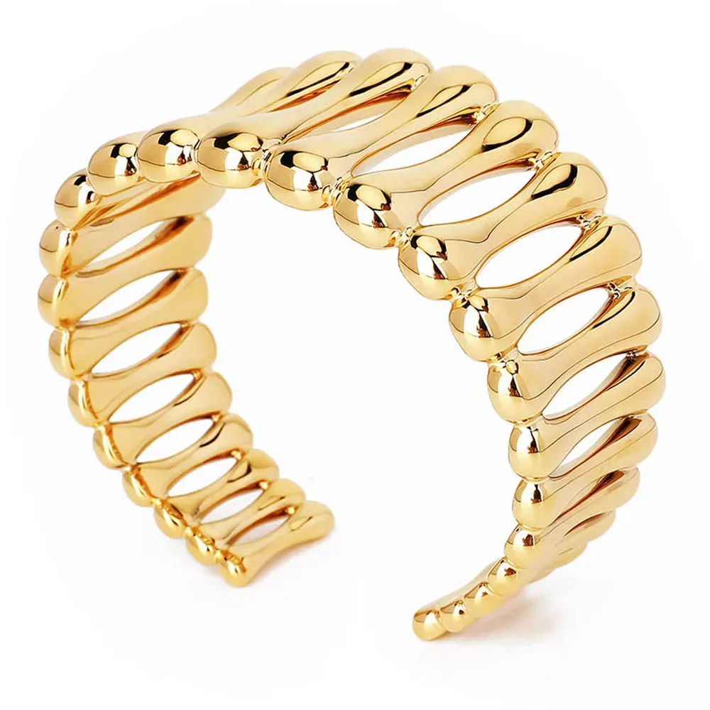 Bracelets VAROLE minimaliste évider Bracelet pour femmes manchette bracelets couleur or bijoux de mode cadeaux Pulseras Mujer
