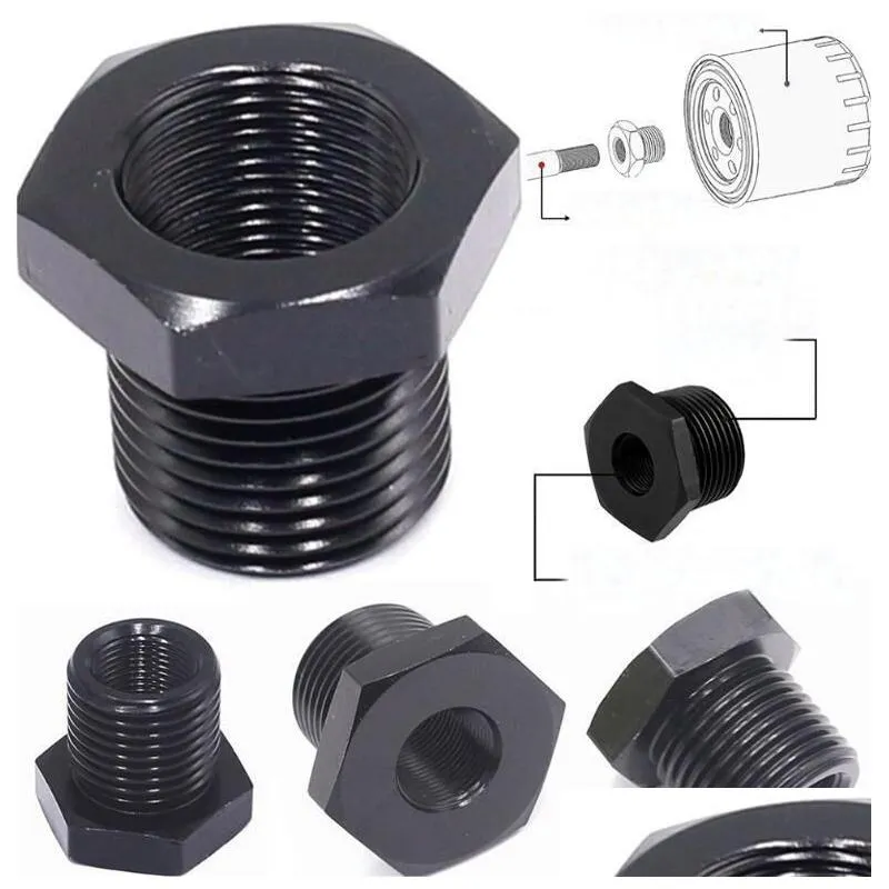 Filtro de combustível 1/2-28 macho para conector de rosca de aço inoxidável para Napa 4003 Wix 24003 Ss Soent Trap End Cap Adaptador de extensão Drop Deliv Ott4Q