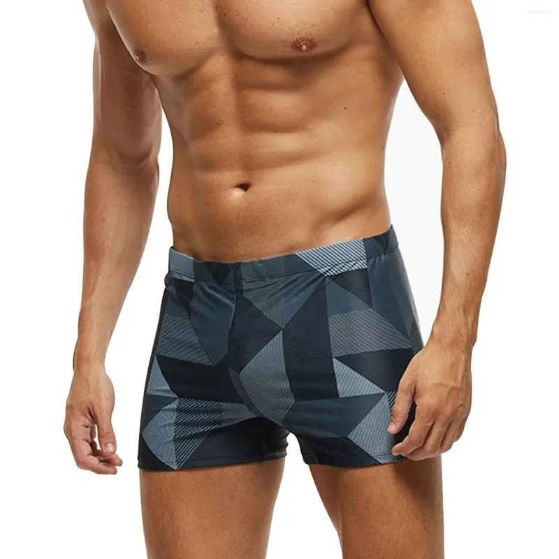 Pantalones cortos para hombres Trajes de baño para hombres Trajes de baño para la playa Boxer Surfing Pantalones de natación Estiramiento Troncos de natación Tablero Ropa de baño corta