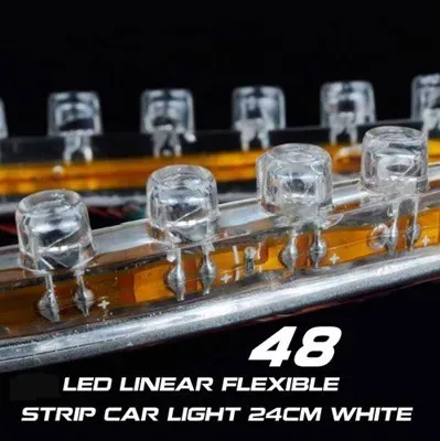 Hot selling Flexiable Waterproof 48cm 48LEDs SMD led Strip Car Strip Light fedex 