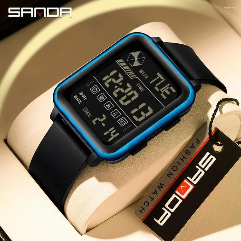 Wristwatches Electronic Watch Multifunctional Men's Digital Silicone Night Light Waterproof And Shockproof Wome