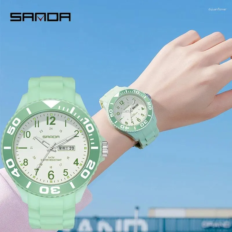 Zegarwatches dla kobiet zegarek na najlepiej modne kobiety kwarcowe zegarek silikonowy pasek renogio feminino