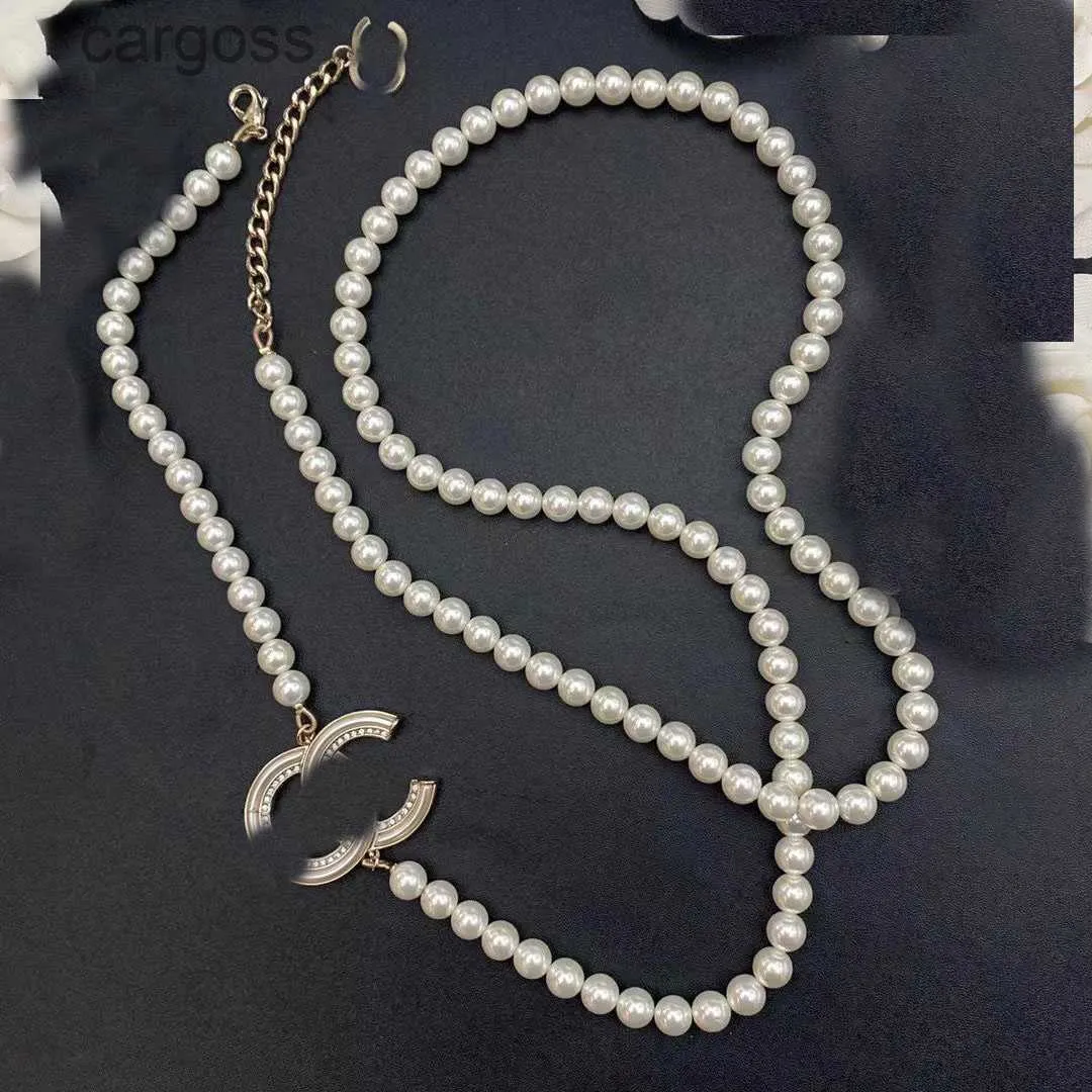 18 -karatowe złoto długie naszyjniki perłowe Choker Wiselant Oświadczenie Luksusowy naszyjnik damski