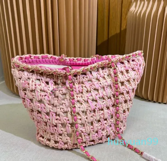 Designerka -torba bejsowa dla kobiet tkana torba na torebkę Letnie wakacje