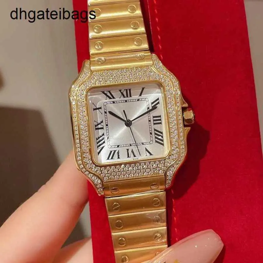 Top Carters Montre Suisse Montres Automatiques Santos Designer Diamant Femmes Montres 35 Mm Quartz Femme Dame Compteur Réplique Officielle Montre-Bracelet Dames Seni