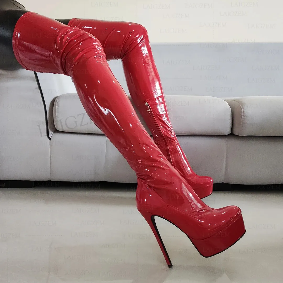 Dames overknee laarzen met stiletto hak en ritssluiting_voghion.com