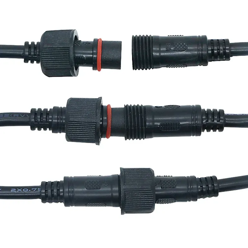 Waterproof Male to Female Connector with Wire Cable IP66 for Led Modules LED Strip 2Pin 3pin 4pin 5pin