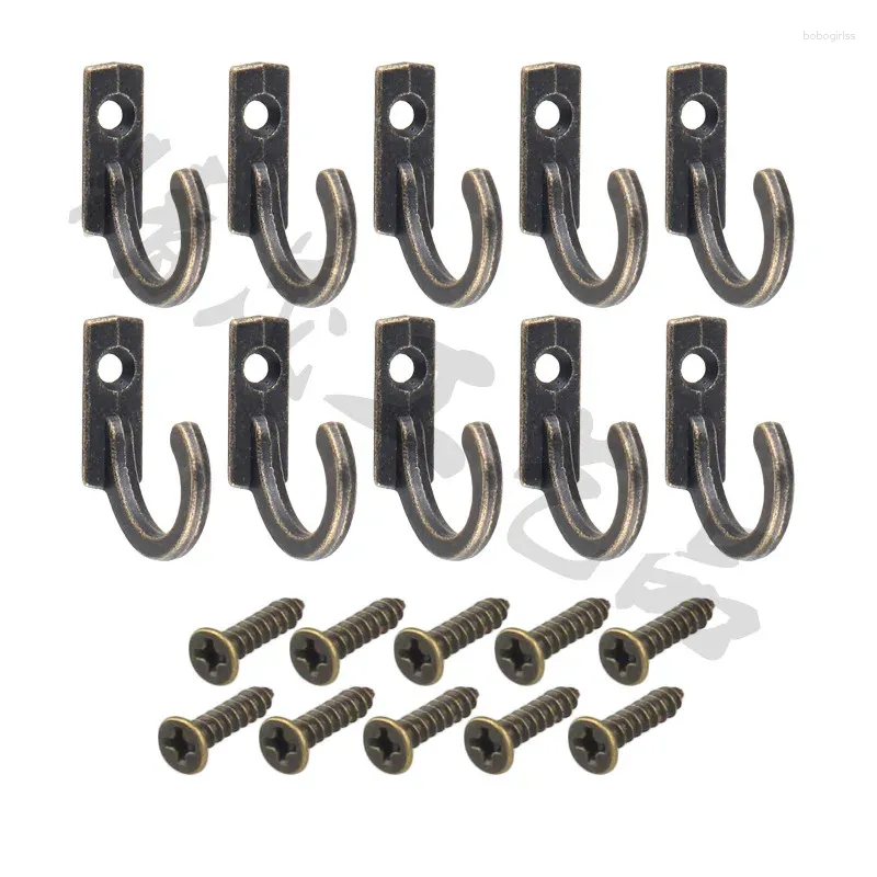 Hooks 10pcs/set Hanger Hook Drill-type Alloy Wall-Mounted Hanging Holder Entryway Storage Metal Home Vintage Organizer