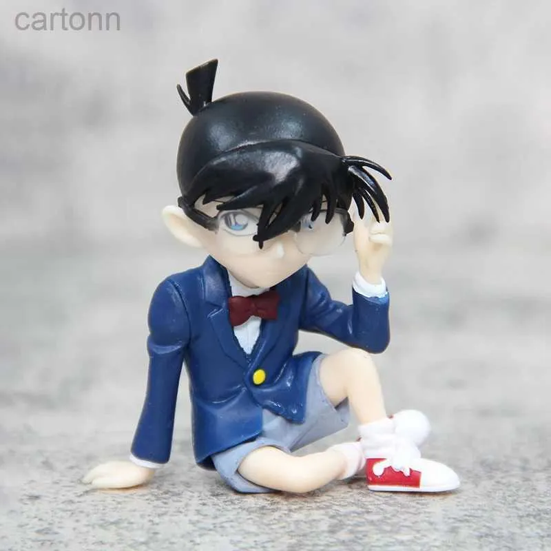 アニメマンガ8cmアニメ探偵コナンアクションフィギュアedogawaコナン子供時代kudou shinichi kawaii人形pvc収集モデルおもちゃキッドギフト240401