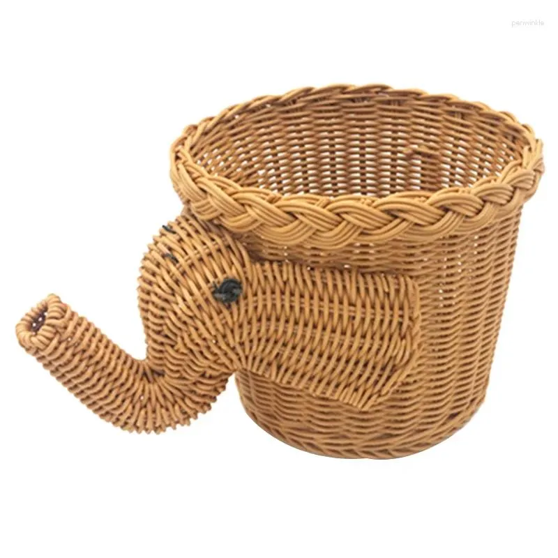 Cesta de piquenique de vime de bambu artesanal de armazenamento de cozinha comida pão camping frutas