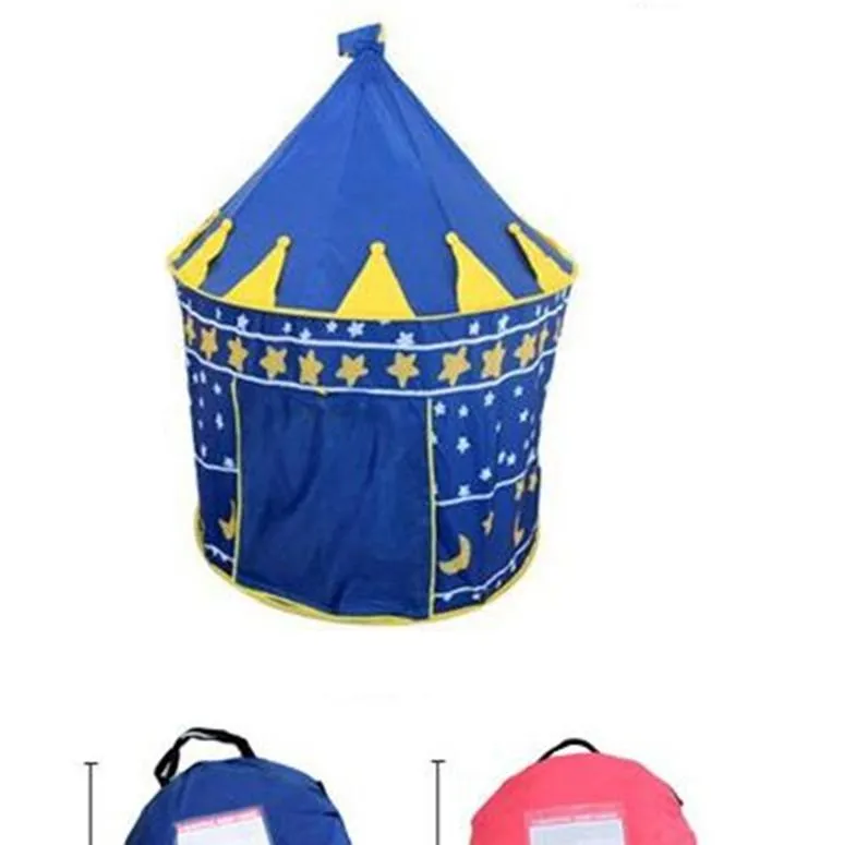 Tente de jeu Portable pliable Tipi Prince tente pliante enfants garçon Cubby maison de jeu enfants cadeaux en plein air jouet tentes château 240109 ZZ