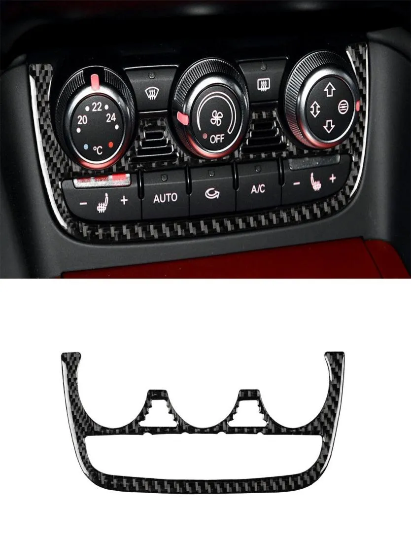 TT 8N 8J MK123 TTRS 2008-2014 sol ve sağ sürücü Universal6494681 için araba karbon fiber klima düğmesi dekoratif etiket