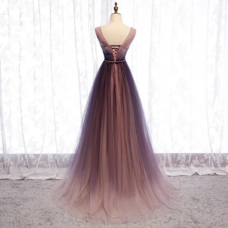 Elegant Backless Evening Dress Floor-Length A-Line Sleeveless Deep V-Neck  with Lace B295 from Dhgate Urban Sexy Dresses - price 150.02