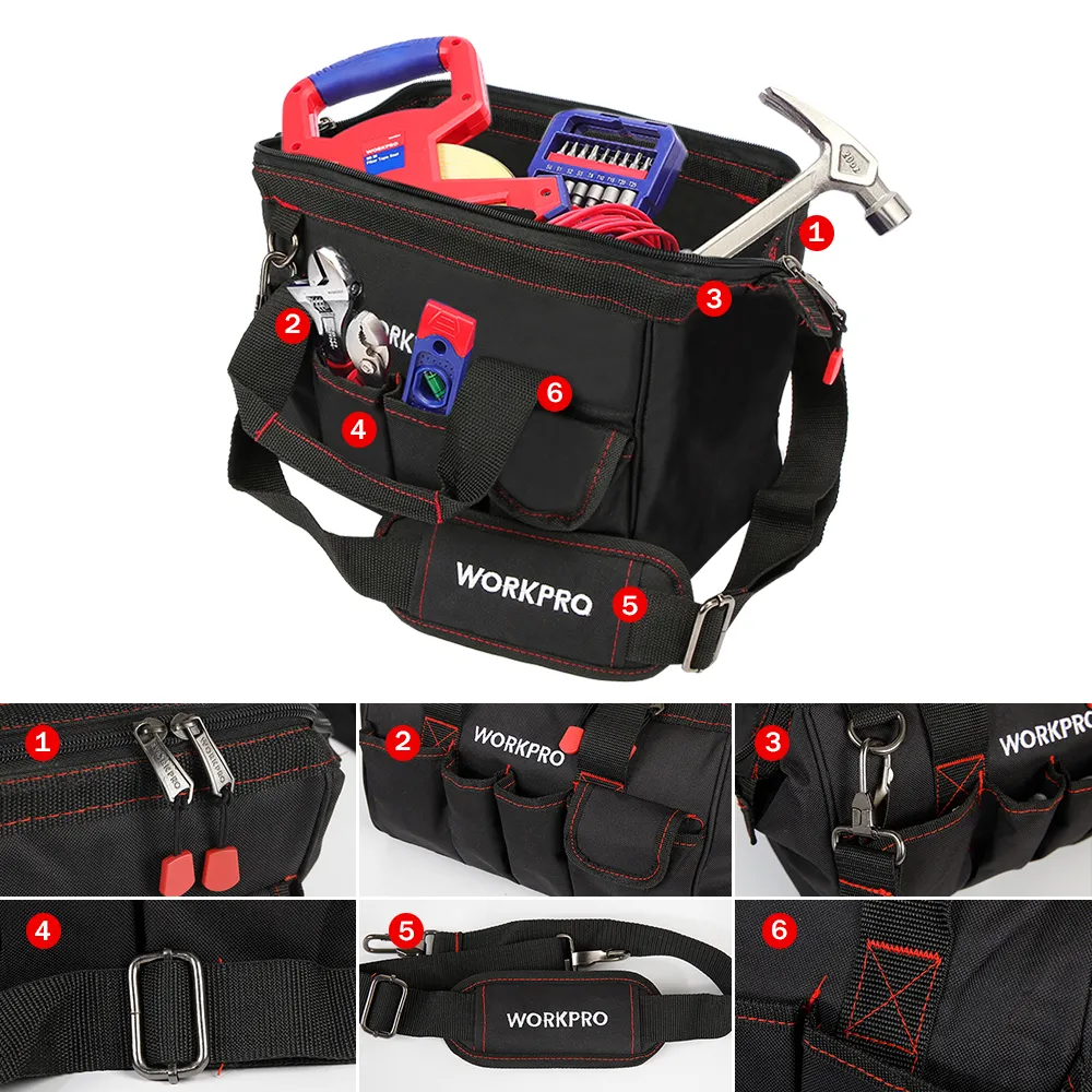 Work Pro Tools Backpack WORKPRO 12/14/16/18 Inch Tool Bag 600D Polyester... From Ddmyfriend ...