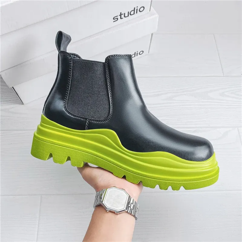 Boots Fashion Men Chelsea Boot Waterdichte man platform schoenen Desinger Sneaker heren enkelschoen