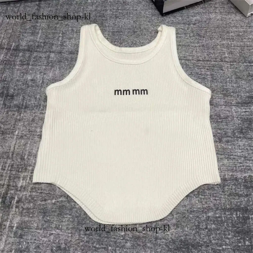 Mui Mui Singlet Woman Женщина -майон -топ полосатый вязаный жилет для женщин без рукавов T