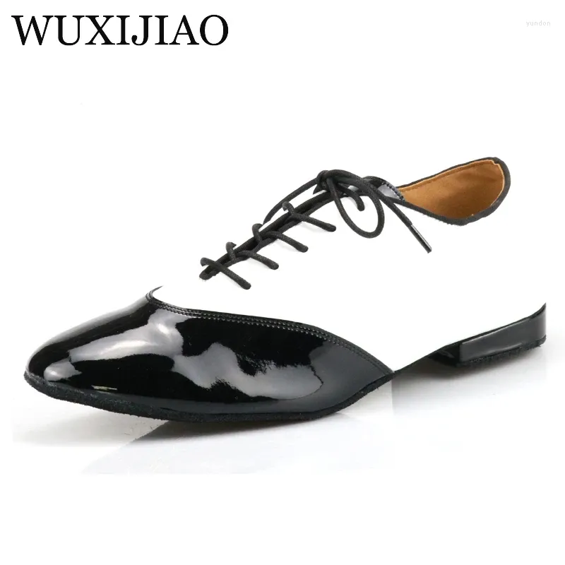 Dance Shoes WUXIJIAO Men's PU Leather Latin/ Modern Ballroom Dancing Party Square