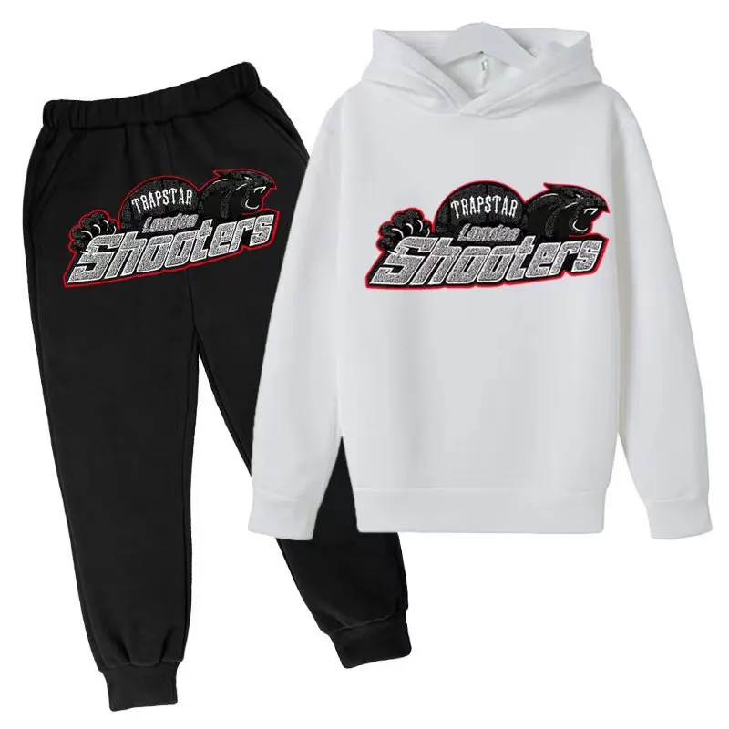 Baby Kids Designer Clothes Set 2 Piece TRAPSTAR Toddler Hoodie Pants Tracksuit Set 2024 Youth Sweatshirts for Boys Girls
