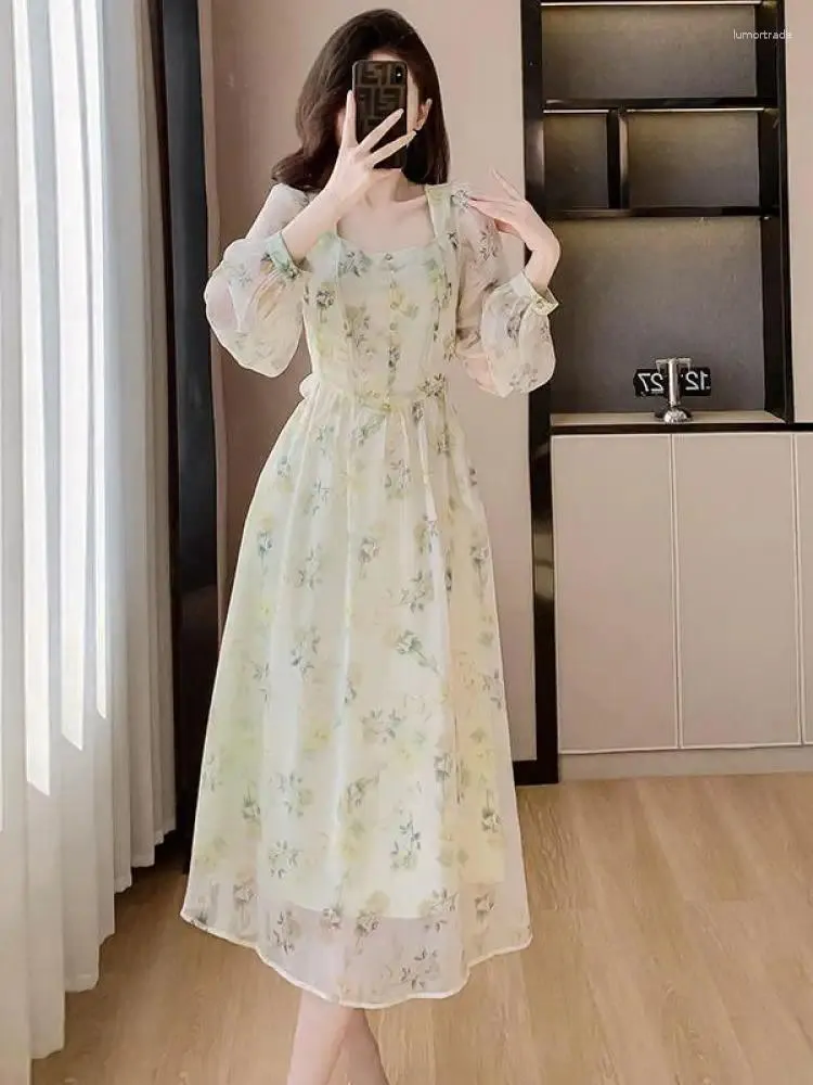 Floral dresses with sleeves hotsell