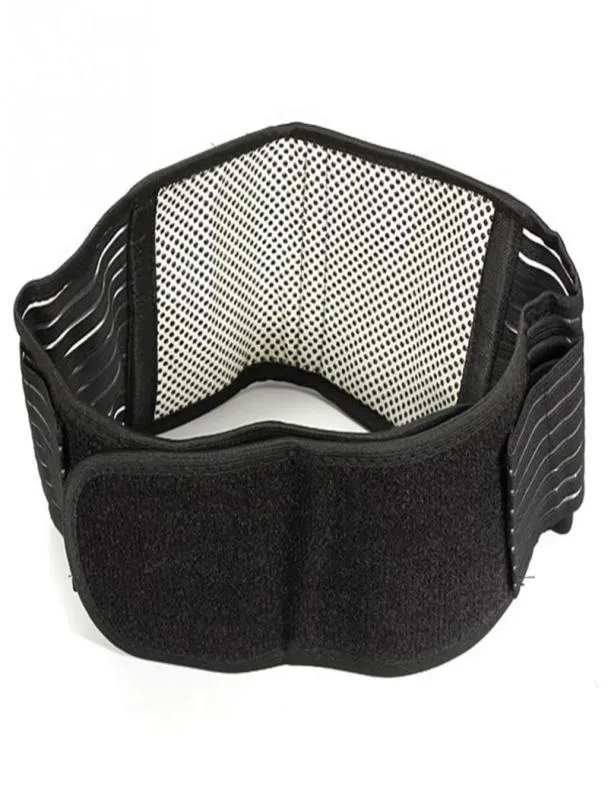 Whole Infrared Magnetic Back Waist Support Lumbar Brace Belt Double Pull Strap Lower Pain6040301