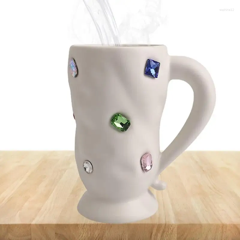 Mugs Ceramic Coffee Mug Gem Large Latte Tea Cup Desk Decor Morning Cups Birthday Gifts Funny For