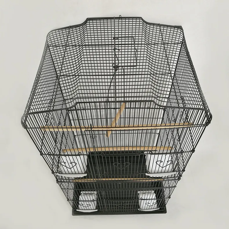 Spot en gros cage à oiseaux grande cage à perroquet à trois couches fil métallique Starling cage à oiseaux d'élevage Villa grand nid d'oiseau
