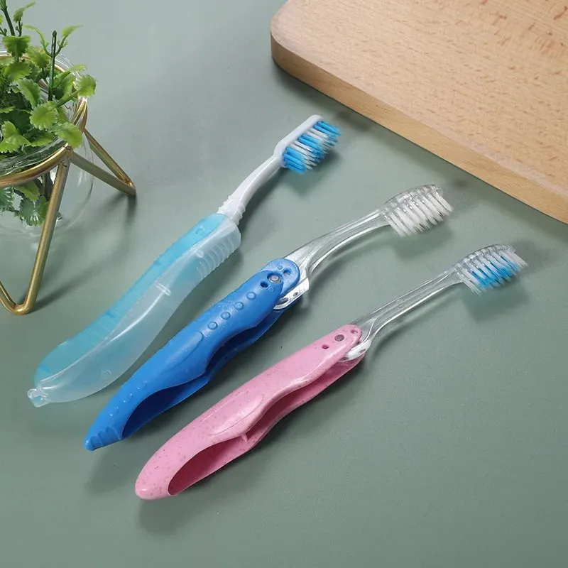 Folding Toothbrush Portable Travel Camping Outdoor Tooth Brush Soft Foldable Toothbrush Hygiene Oral Cleaning Toolsfor Foldable Hygiene Toothbrush