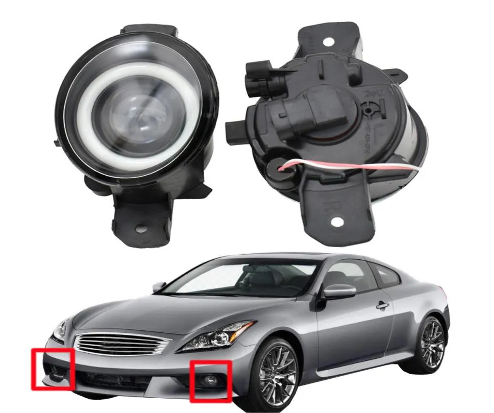 Światło mgły do ​​Infiniti G37 20102011 2 sztuki LED DRL Wysokiej jakości światła przeciwmgielne Angel Eye 12V H116650904