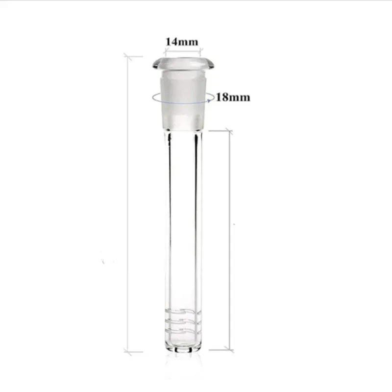 Hookahs Glass Downstem Glass Tube 14mm 18mm Male Female Joint Lo Pro Diffused Down 10cm 12cm 14cm Into Water Pipe Bongs