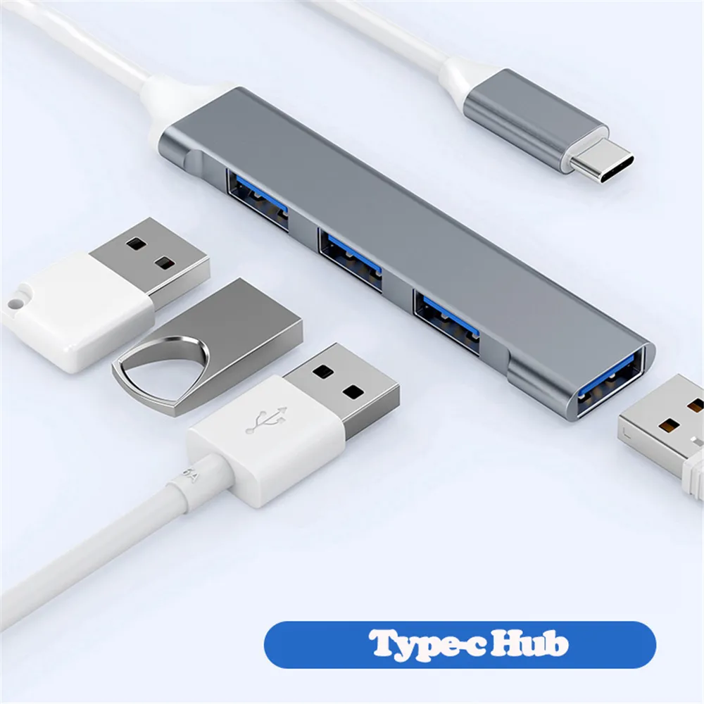 Type Mini Usb Extender 4-Port Mini usb expander with USB 3.0 and 2.5...
