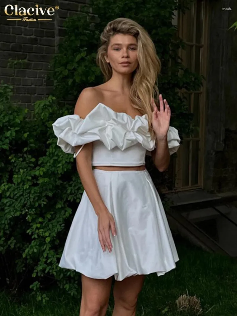 2 piece white dress set online