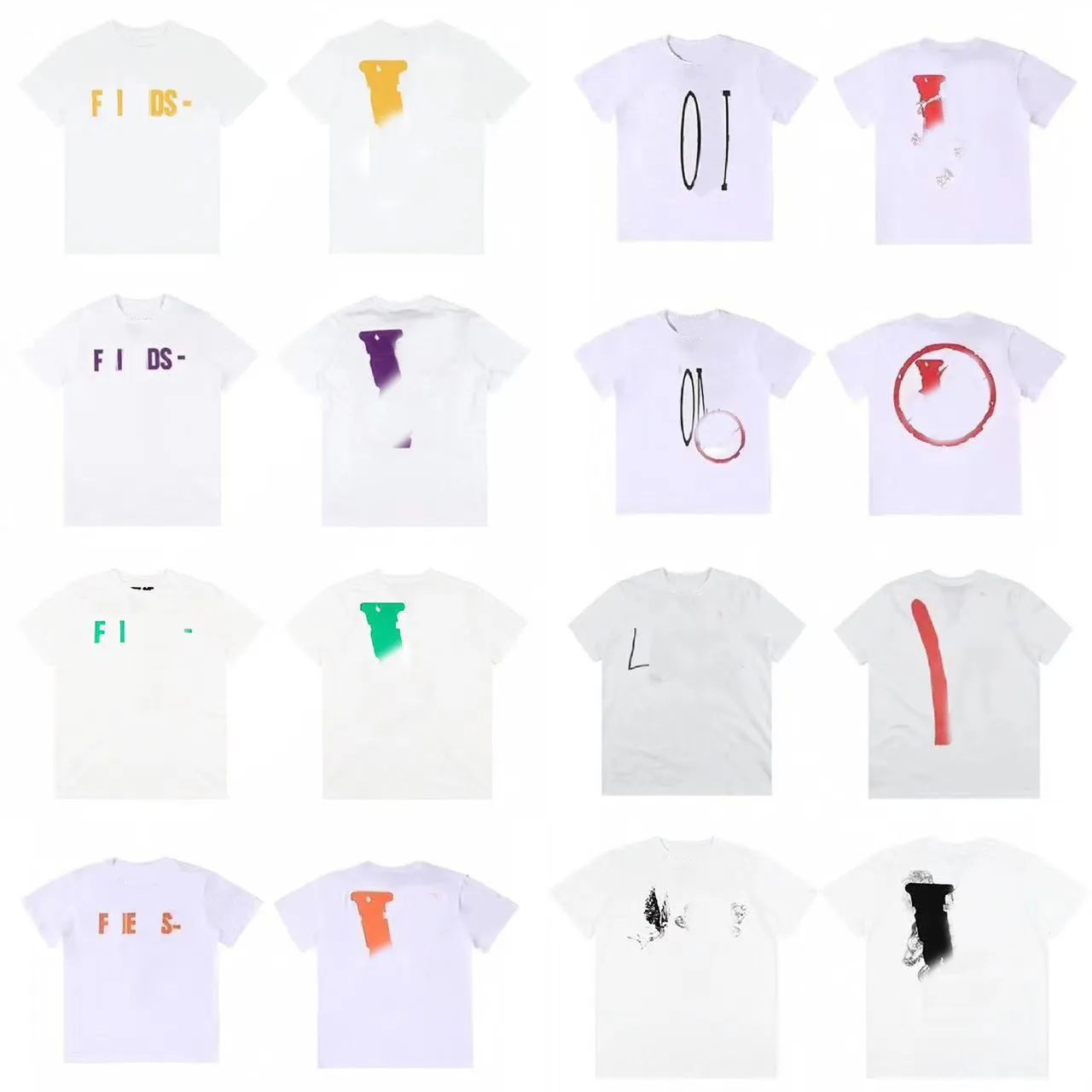 Marque T-shirt Summer Mens Women Designers Lettre en vrac model Black blanc luxurys vêtements de rue Polos Vêtements 3xl 4xl Shirt Tees Tops