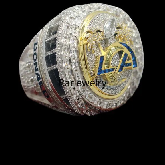 Luksusowy 2021-2023 Super Bowl Championship Ring Designer 14K Gold Football Champions Pierścienie Star Diamond Jewelry dla męskich kobiet