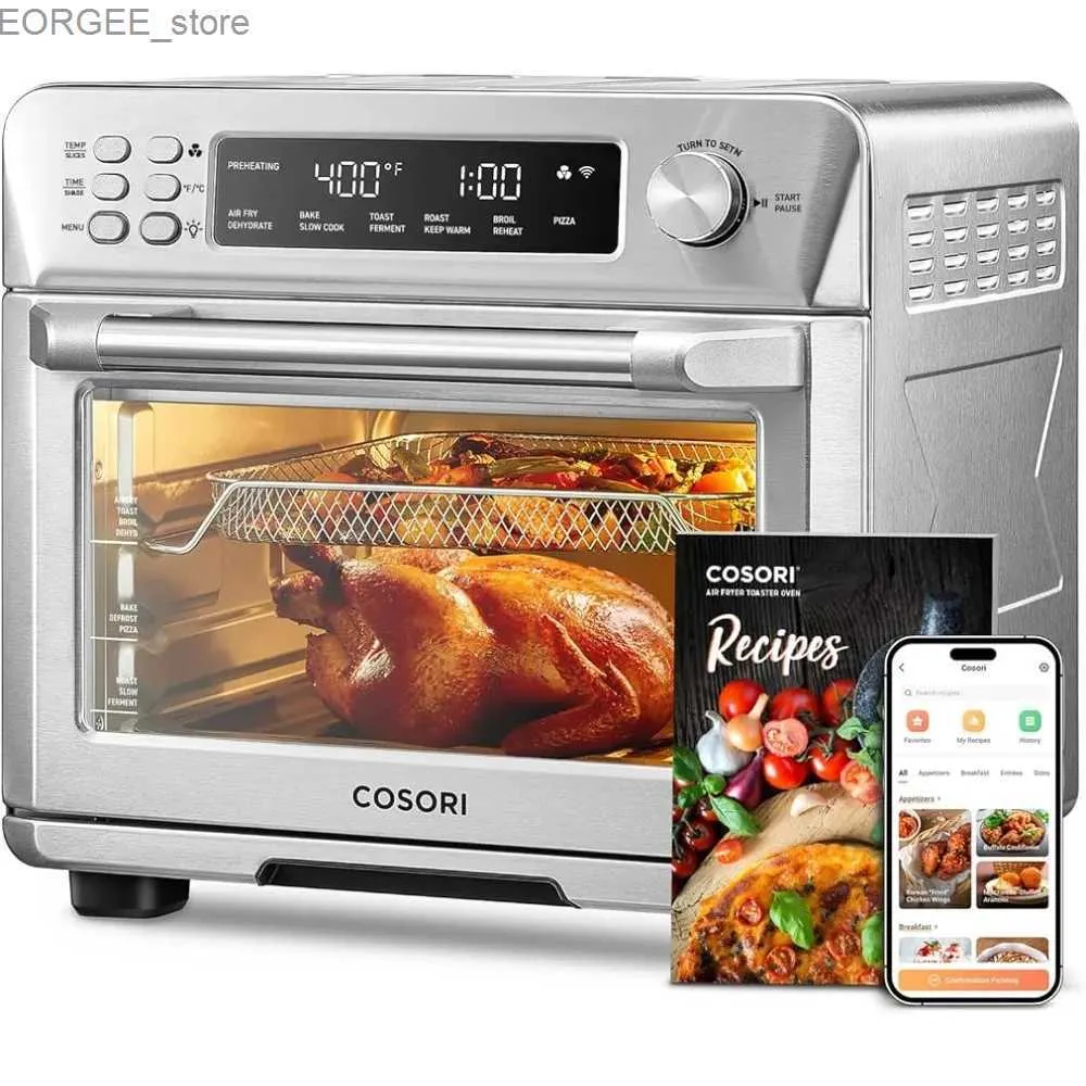 Freanos de aire 12 en 1 Freidora de aire Toaster horno Combo Airfryer CONVECHA CONTANTOP HOLETO REALIZADO REALACIÓN DE ACERO INOXIMADOR