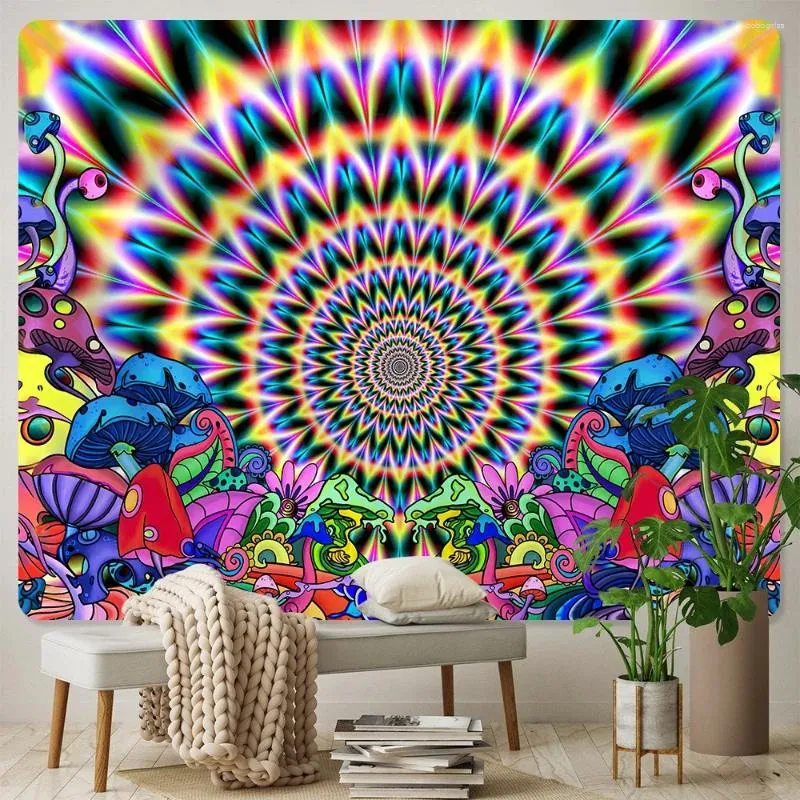 Arazzi Fungo Home Decor Art Tapestry Hippie Bohemian Scene