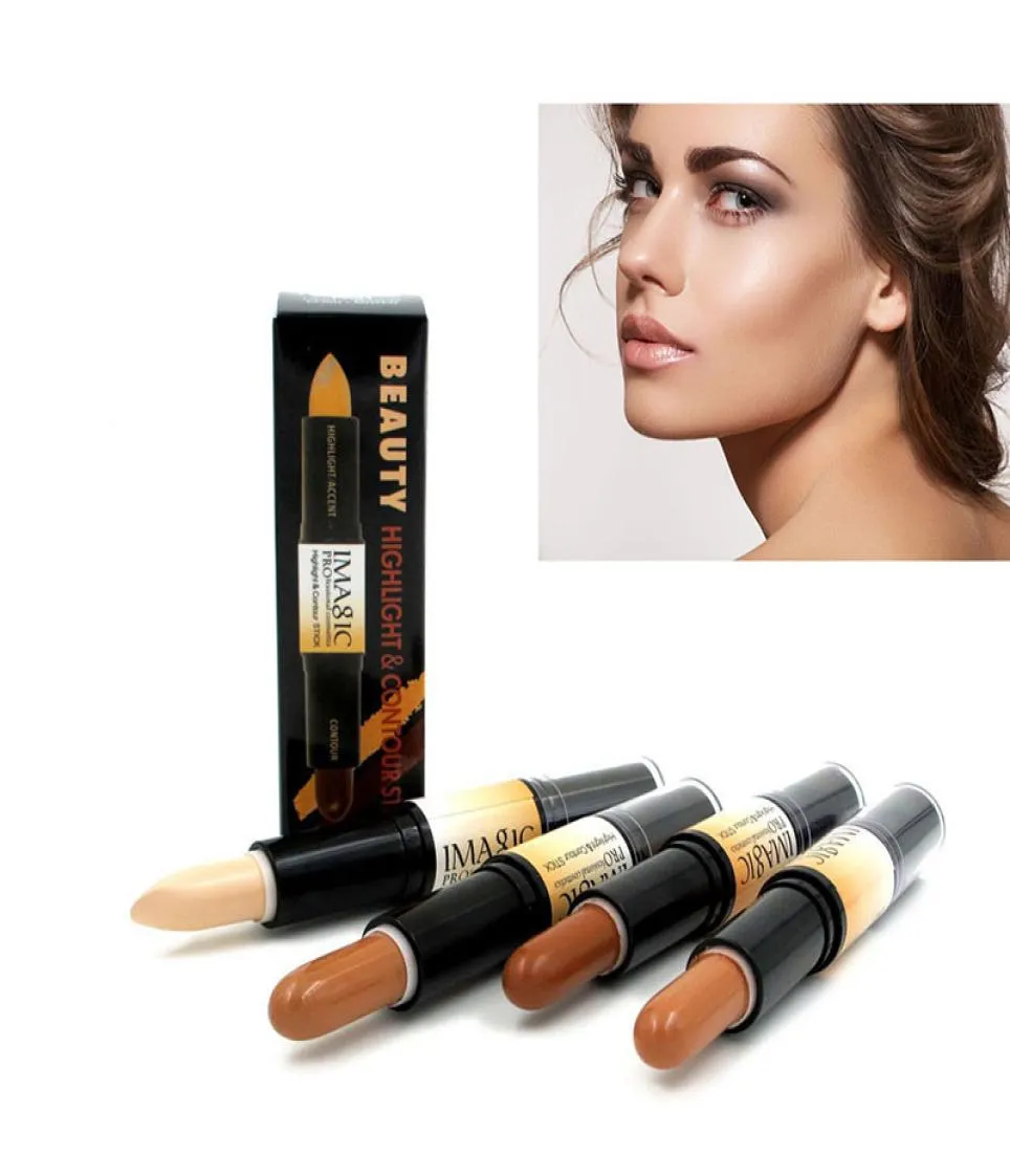 Makeup Creamy Doubleended 2in1 Contour Stick Contouring Highlighter Bronzer Create 3D Face Concealer Full Cover Blemish6292608