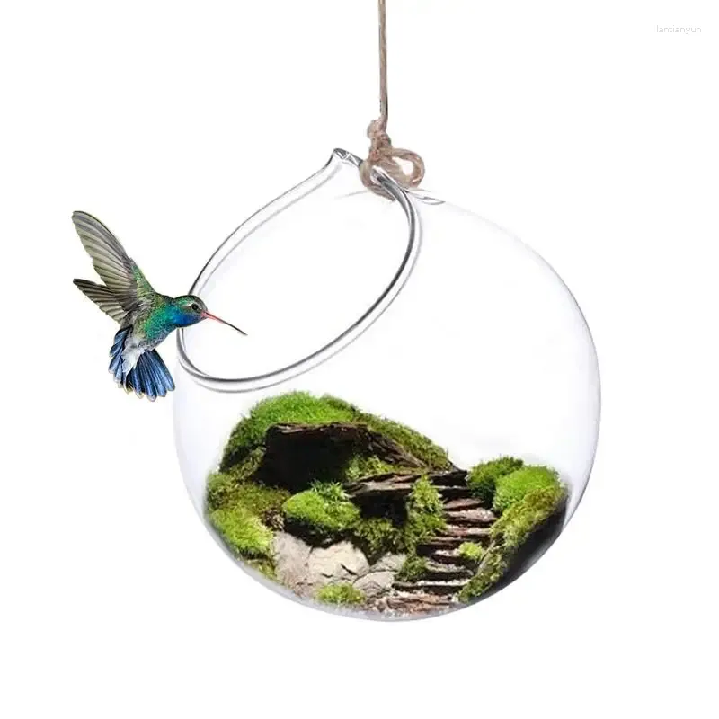Autres fournitures d'oiseaux Mangeoires de colibris en verre Mangeoire décorative Sauvage Gazebo imperméable à l'eau suspendue