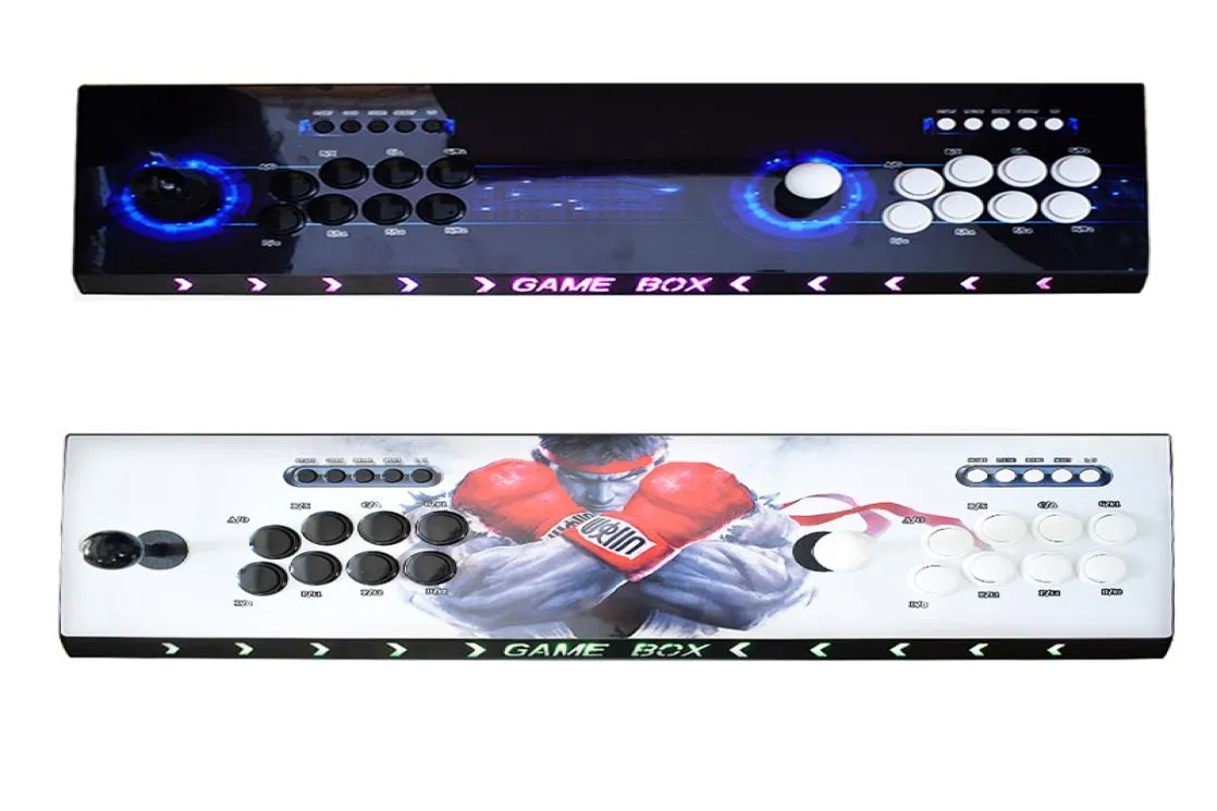 Pandora Box 6 Arcade Console 1300 W 1 Kopiuj Sanwa Joystick 8 Button LED Tube 2 Kontroler gracza Retro 3D Gry Arcade9442504
