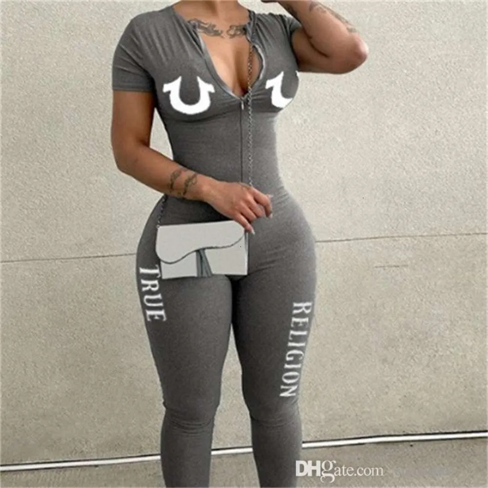 Combinaisons de styliste pour femmes, vente en gros, nouvelle mode Slim et Sexy, manches longues, lettres imprimées, pantalons, barboteuse, 2 couleurs, 2024