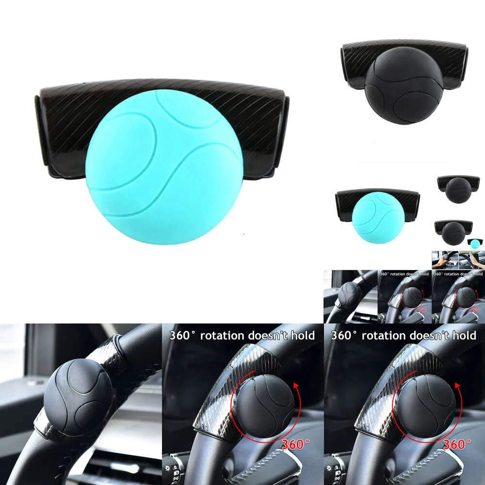 Universal Black Steering Wheel Spinner Knob - Heavy Duty Power Booster Ball For Easy Car Handling & Driving Comfort