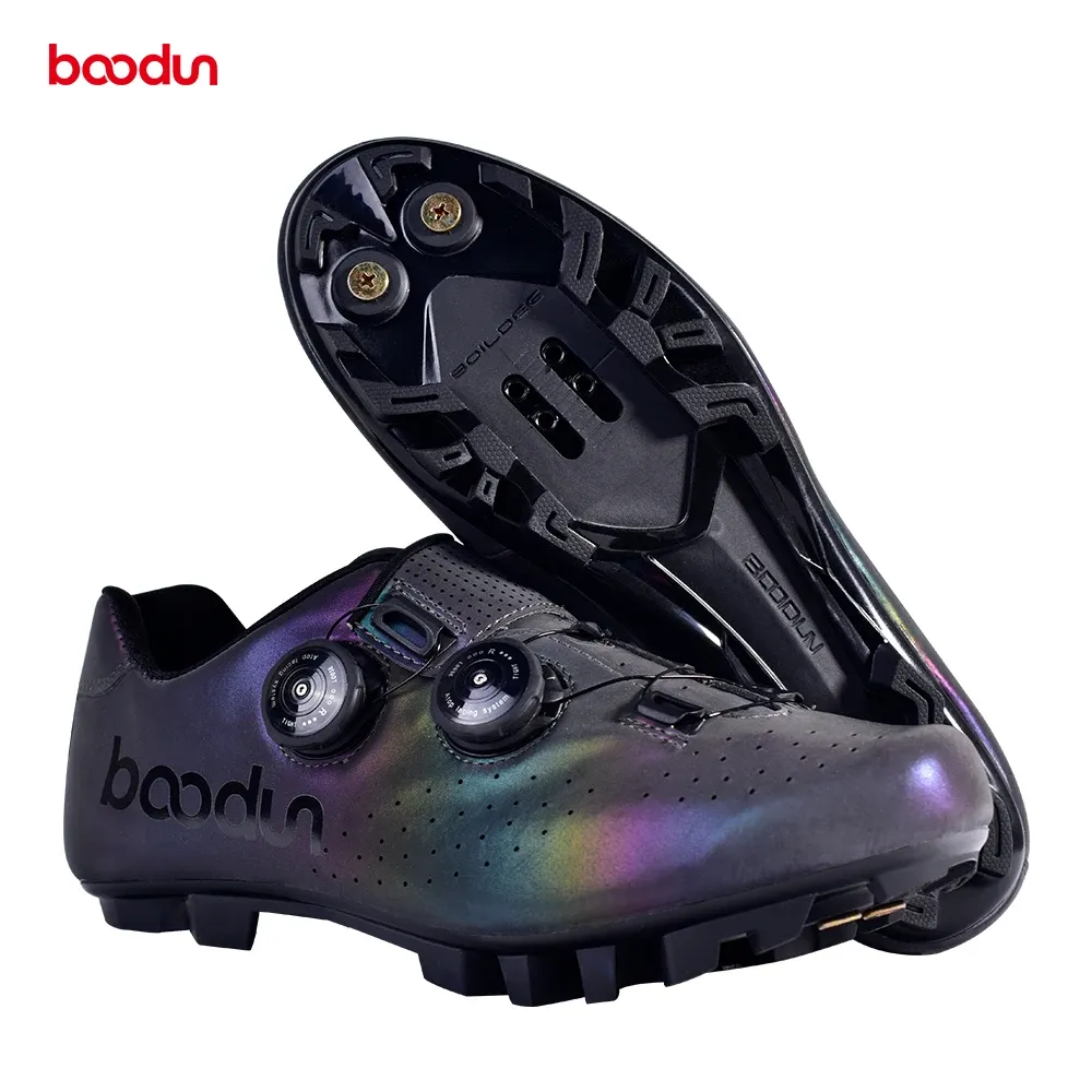 Chaussures Boodun vtt chaussures de cyclisme professionnel hommes VTT baskets respirant vélo course autobloquant chaussures Sapatilha Ciclismo